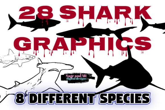 28 Shark Silhouette and Line Art Clipart: A Deep Dive for Creatives