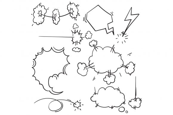 Doodle Fast Motion Clouds: Capture Energy and Action
