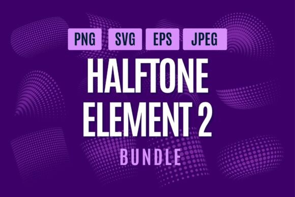 Dynamic Halftone Element Bundle 02: A Designer's Retro-Modern Toolkit