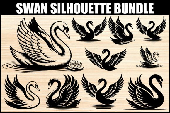 Elegant Swan Silhouette SVG Bundle: A Designer's Guide