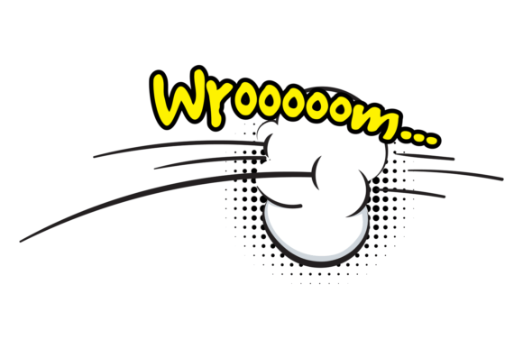 Fast Motion Wroom Wo: Unleashing Energetic Typography