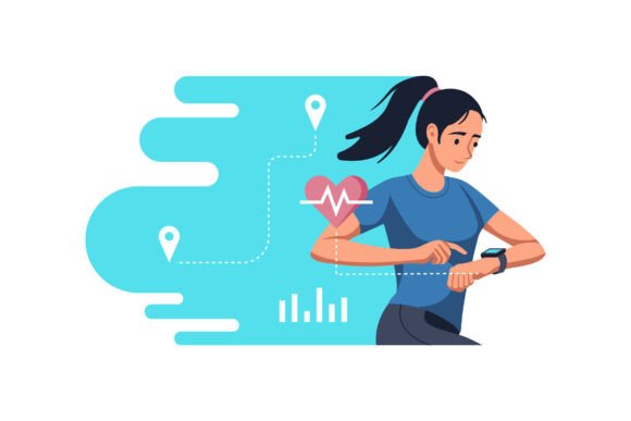 Fitness Tracker Run: Capturing Motion in Modern Typography