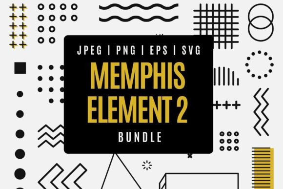 Geometric Memphis Bundle 2: Retro Flair for Modern Projects