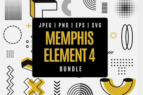 Geometric Memphis Bundle 4: Retro Energy for Modern Design