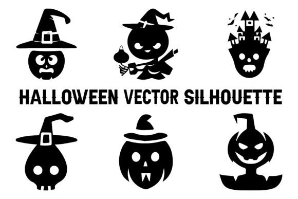 Ghost, Bat, and Pumpkin Vectors for Halloween Projects