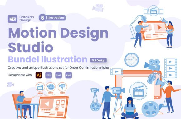 Illustration of Motion Design Studio: Dynamic Visual Assets for Modern Projects