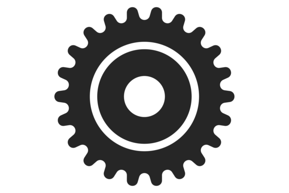 Industrial Cogwheel Icon: Engine Motion Design Assets