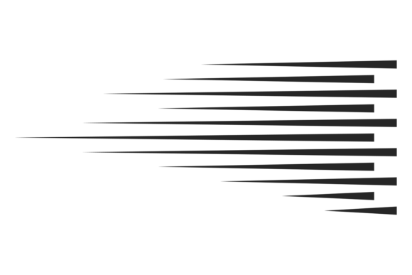 Inject Instant Energy with Comic Speed Lines. Motion Burst Black El
