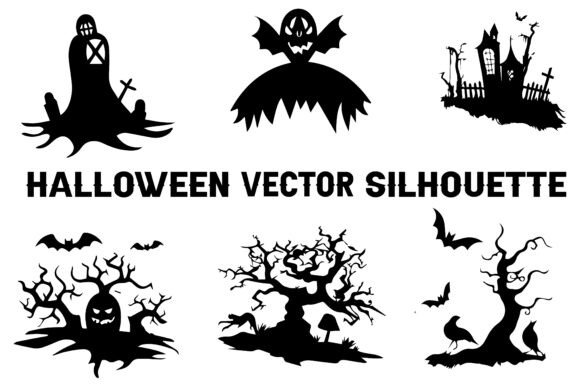 Scary Silhouettes Halloween Pack: Elevate Your Spooky Designs