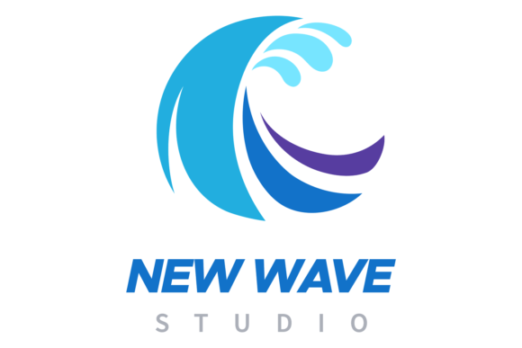 Wave Logo. Blue Water Curve: A Dynamic Visual Identity