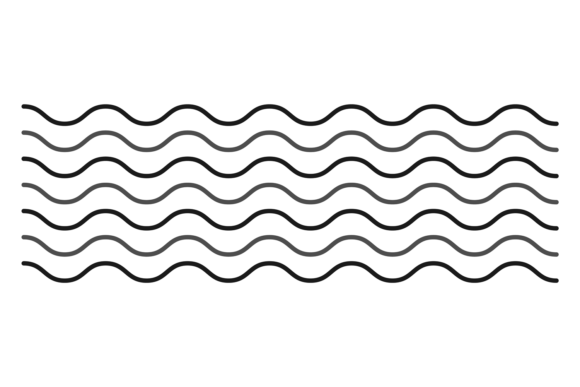 Waving Line Pattern. Black Motion Wave S: A Dynamic Design Asset